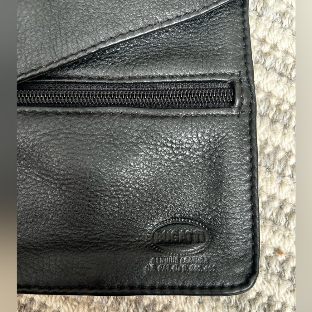 Bugatti Black Leather Harness Bag